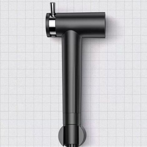 Enowelir Lot De 1 Tête De Pulvérisation Pour Bidet À Main En Acier Inoxydable Pour Salle De Bain Et Nettoyage De La Cuisine Et Des Toilettes Noir (1/4)