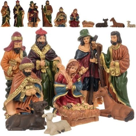 Figurines pour la crèche de Noël (10 pièces)