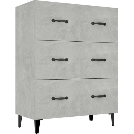Sideboard/Anrichte/Buffet Betongrau 69,5x34x90 cm Holzwerkstoff LXWW344669 (1/5)