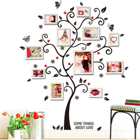 Autocollants muraux photo arbre amovibles en PVC - Décor mural créatif pour la maison (1/2)