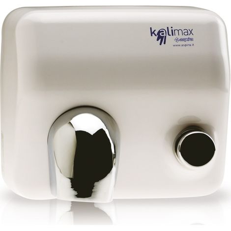 Asciugamani elettrico con pulsante serie kalimax 25p-vb 2300 watt - m³/h 210 - dim. mm (lxpxh): 260x210x235 ASPIRA (1/2)