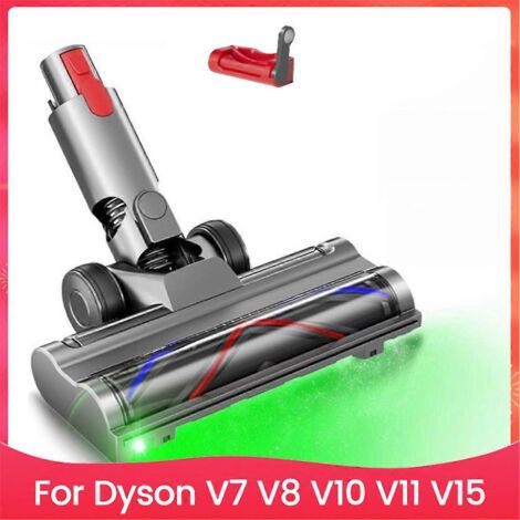 Tête de brosse à entraînement direct pour aspirateurs V7, V8, V10, V11 et V15 avec témoin lumineux vert de détection de poussière pour tapis F
