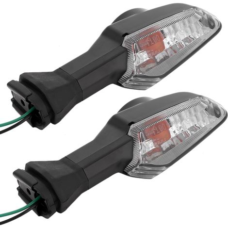 Clignotants LED de moto pour KAWASAKI Kawasaki Z250 Z750R (noir fumé)