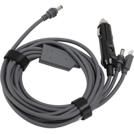 Câble d'alimentation 3 en 1, prise mâle DC vers Type C PD100W, adaptateur de chargeur de voiture pour Mini appareil Satellite, 5 mètres/16,4 pieds (1/5)
