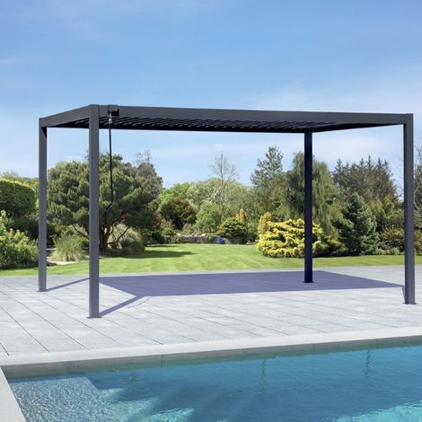 Pergola da giardino in alluminio 3x4 mt New Mexico