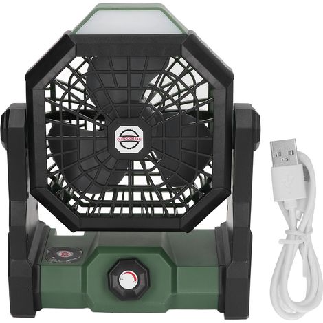 Ventilateur Portable extérieur contrôle de vitesse en continu ventilateur à vent élevé Camping lumière 7800mAh batterie Rechargeable pour pique‑nique pêche (1/5)