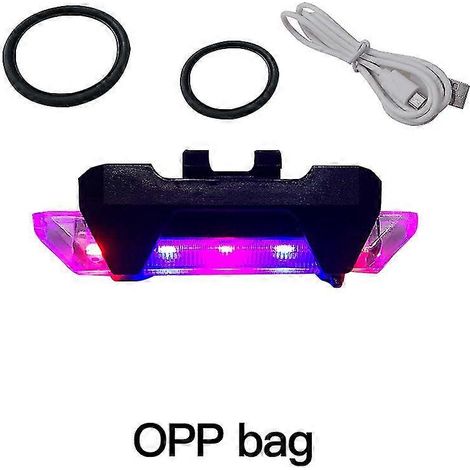 Feu arrière de vélo étanche, feu avant LED rechargeable USB pour VTT, phare de vélo -S (1/5)