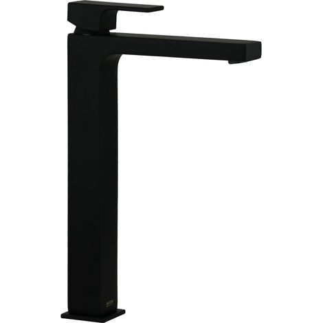 Miscelatore lavabo tipo alto colore nero opaco Gattoni SQUARE 2584/25NO Nero opaco - Senza piletta di scarico (1/5)