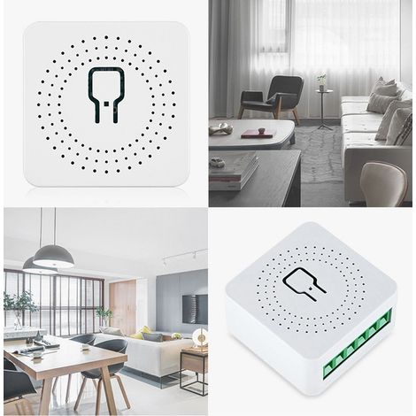 Mini interrupteur intelligent WiFi pour éclairage mural DIY, module de contrôle 16 A AC100-240 V 50/60 Hz (1/5)