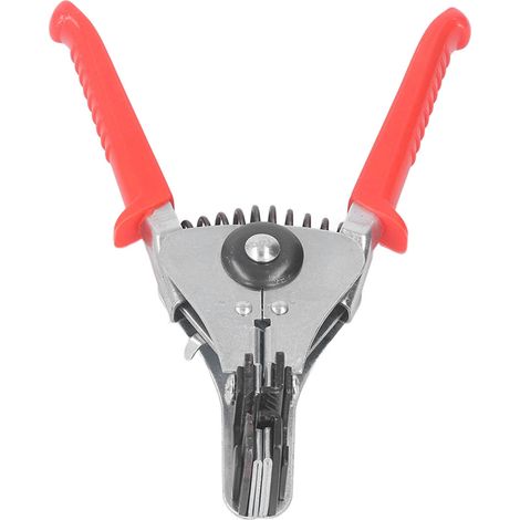 Pince à dénuder fil électrique automatique polyvalente pour câble, pince dénudeuse rapide manche rouge acier allié PP 0.5-6mm² (1/5)