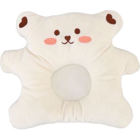 Oreiller de Formage Crânien pour Bébé, Anti-Syndrome de la Tête Plate, Coussin Respirant pour Nouveau-nés de 0 à 1 An, Modèle Ours Marin (1/5)