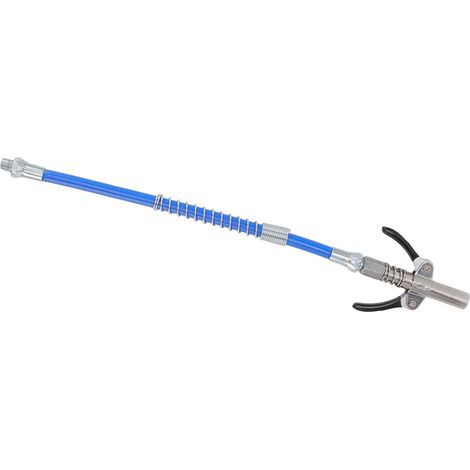 Raccord pour graisseur électrique manuel haute pression, buse à huile à double verrouillage, tuyau de 30,5 cm, filetage mâle G1/8 type B, 9 x 7 x 1,6 cm / 3,5 x 2,8 x 0,6 po (1/5)