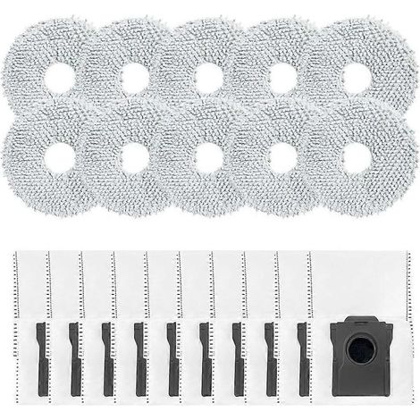 Mova E40 Ultra Zubehörset für Staubsaugerroboter: Staubbeutel mit hoher Kapazität und waschbare Reinigungstücher. (1/5)