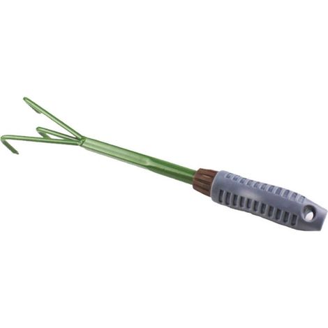 Râteau de jardin en métal à trois dents, râteau à gazon, râteau à feuilles, râteau en fer, outil agricole (1/4)