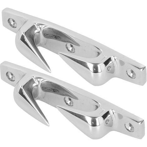 2 pièces de taquets d'amarrage bâbord tribord 4.69 pouces en acier inoxydable 316 pour bateau yacht marine (1/5)