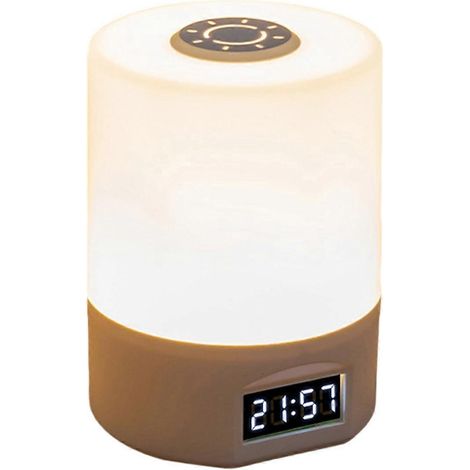Lampe de chevet LED rechargeable avec minuterie et intensité variable, idéale pour bébé, lecture et sommeil, avec interrupteur tactile. Lampe de bureau tactile. (1/5)