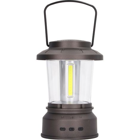 Lampe de camping extérieure, lampe avec enceinte Bluetooth, décoration lumineuse, lampe de tente rechargeable, lanterne portable rétro, lumière blanche rechargeable par USB. (1/5)