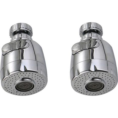 Aérateur de robinet de cuisine pivotant avec pommeau de douche réglable à 2 modes pour salle de bain