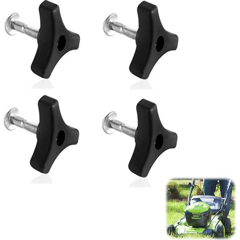 4 Pcs Boulons De Poignée De Tondeuse à Gazon, écrous Et Boulons Universels Pour Poignée De Tondeuse à Gazon, Accessoires Pour Tondeuse à Gazon, Pièces De Remplacement Pour Tondeuses (1/5)