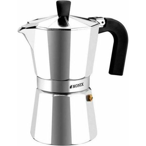 Cafetera Italiana Monix BraisogonaM620012 Plata Aluminio 12 Tazas