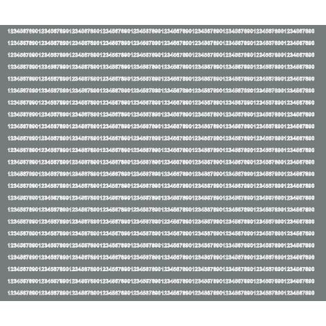 Selbstklebende Zahlenaufkleber, 3 mm, glänzend grau (1/3)