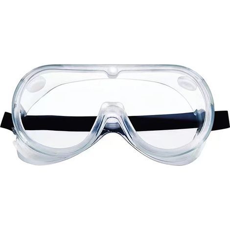 Lunettes de protection anti-buée anti-éclaboussures, verres transparents et bande élastique entièrement réglable, lunettes de sécurité universelles pour femmes ou hommes (1 lunette) (1/5)