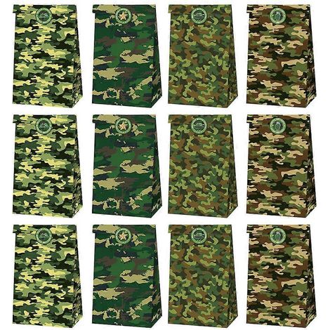 1 Set Süßigkeiten-Verpackungsbeutel, Snack-Papieraufbewahrungsbeutel, Lebensmittelaufbewahrungsbeutel-19.8X11.9X7.8CM-Green (1/4)