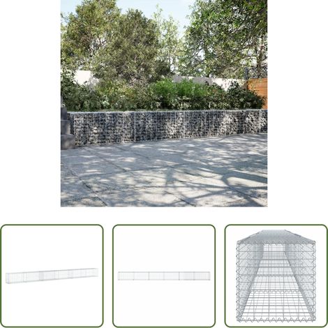 Aménagement extérieur -  Panier gabion avec couvercle 600x50x50 cm fer galvanisé (1/5)