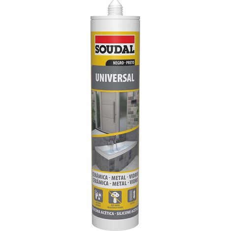 Schwarzes universelles Silikon 280ml 115926 Soudal