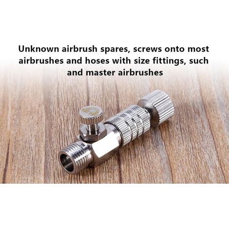 6 × 6 × 1 Tuyau D'aérographe Coupleur à Dégagement Rapide 1 8 Adaptateur Raccord Connecteur de Couplage (1/5)