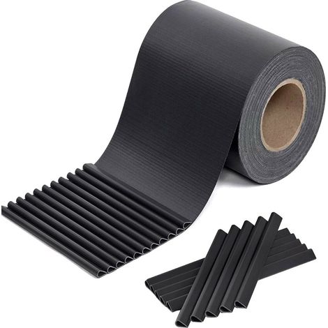 AUFUN Brise Vue Occultant Cloture en PVC 65m avec 30 pcs Clips de Montage, 450g/m² PVC Paravent Visuelle Protectiont pour Clôture de Jardin,Anthracite