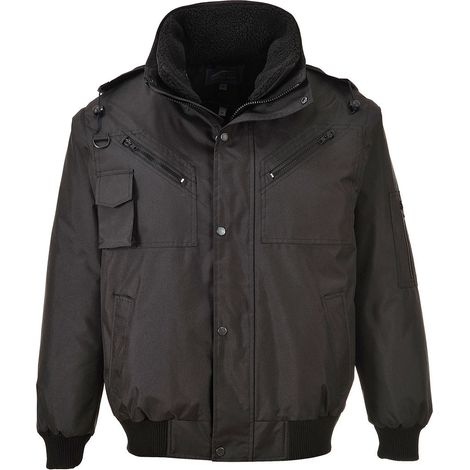 Bomberjacke 4-in-1 Farbe: Schwarz Größe XXXL - Portwest