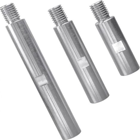 Tige D Extension Pour Meuleuse D Angle - Alliage D Aluminium - Filetage M14 - Longueurs 75 mm 100 mm 140 mm - 3 Pièces (1/5)