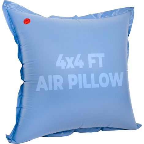 Temps de Bain Air Oreiller pour Piscine Hors Sol 4' x 4' Bleu (1/5)