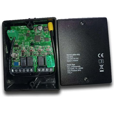 Recepteur Radio Xr4 433Mhz. Recepteur Deporte Quadricanal FAAC (1/3)