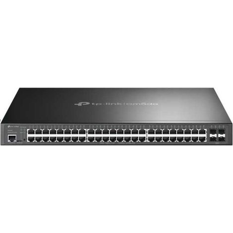 TP-Link Omada SG3452P switch di rete Gestito L2/L3 Gigabit Ethernet (10/100/1000) Supporto Power over Ethernet (PoE) 1U Nero