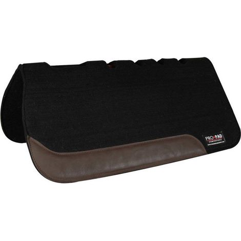 Antracite - Sottosella western in feltro modello Pure con rinforzi in cuoio liscio