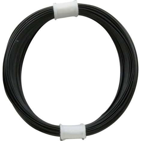 Donau Elektronik 110-1 Litze 1 x 0.04 mm² Schwarz 10 m