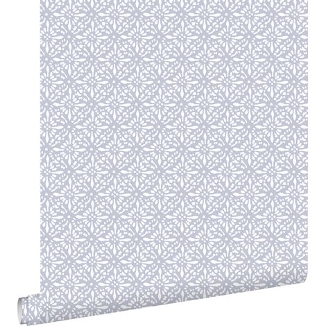 papier peint motif oriental lilas violet - ESTAhome (1/5)