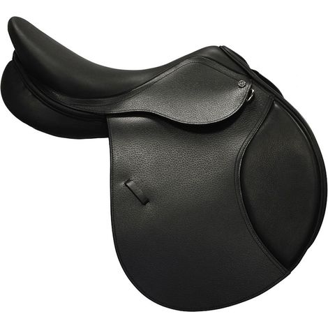 17", nero: Sella da salto Winner special Tonale in pelle con doppi appoggi