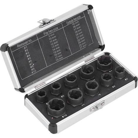 Extracteur de boulons et écrous rouillés, endommagés et foirés - Kit d'outils d'extraction de haute qualité (1/5)