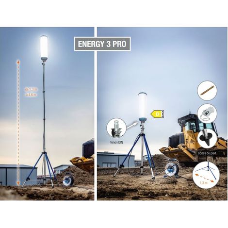 LED-Scheinwerfer 360 Grad 500W WTREPIED PROFESSIONAL XXL - SCHWABE - 19862 (1/5)
