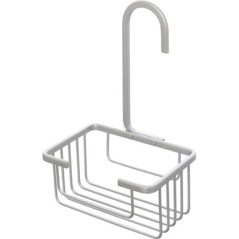 Mensola con gancio doccia in alluminio silver Alu system