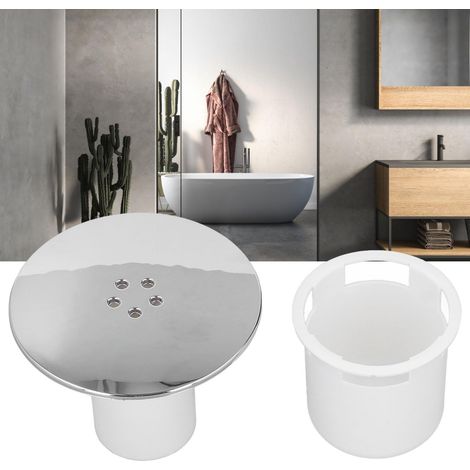 Couvercle de vidange douche durable, facile à installer, piège à déchets, bouchon de remplacement, traitement chromate, débit rapide – pour salle de bains (1/5)