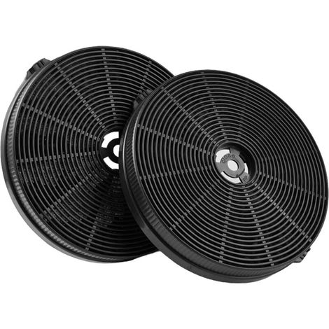 2 Pièces 17.5x2.5 cm Circulation D'air Filtre à Charbon Hotte, Universel Filtre Hotte Aspirante Charbon, Circulaire Filtre Actif Compatible avec de Multiples Marques et Modèles pour Hotte de Cuisine (1/5)