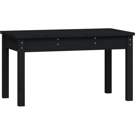 Maison Exclusive - Gartenbank Schwarz 80x44x45 cm Massivholz Kief
