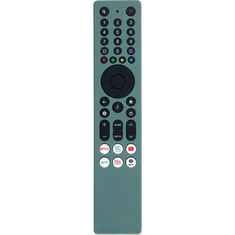 Housse en Silicone Grise pour Télécommande TV Compatible TCL RC833A, Antichoc, Antipoussière, Phosphorescente (1/5)
