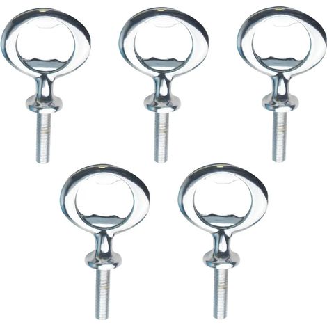 Ouvre-bouteille en métal, acier inoxydable brut, inserts plats pour ouvre-bouteille, visserie pour ouvre-bouteille, argent (1/5)