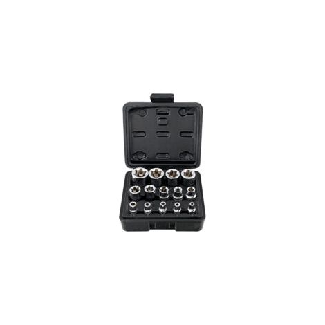 14-teiliger E-Torx-Steckschlüsselsatz, E4-E24 Kfz-Reparaturwerkzeug-Kombinationsset - Crezuo (1/4)