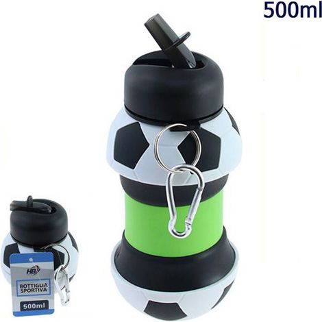 SPORTFLASCHE,500ML,FALTBAR,FÜRFITNESSSTUDIO,FUẞBALL,90038
